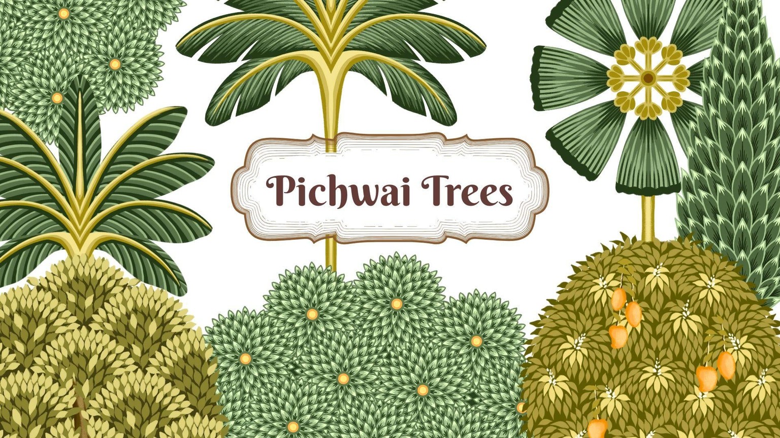 Pichwai Trees In Procreate - image 1 - student project