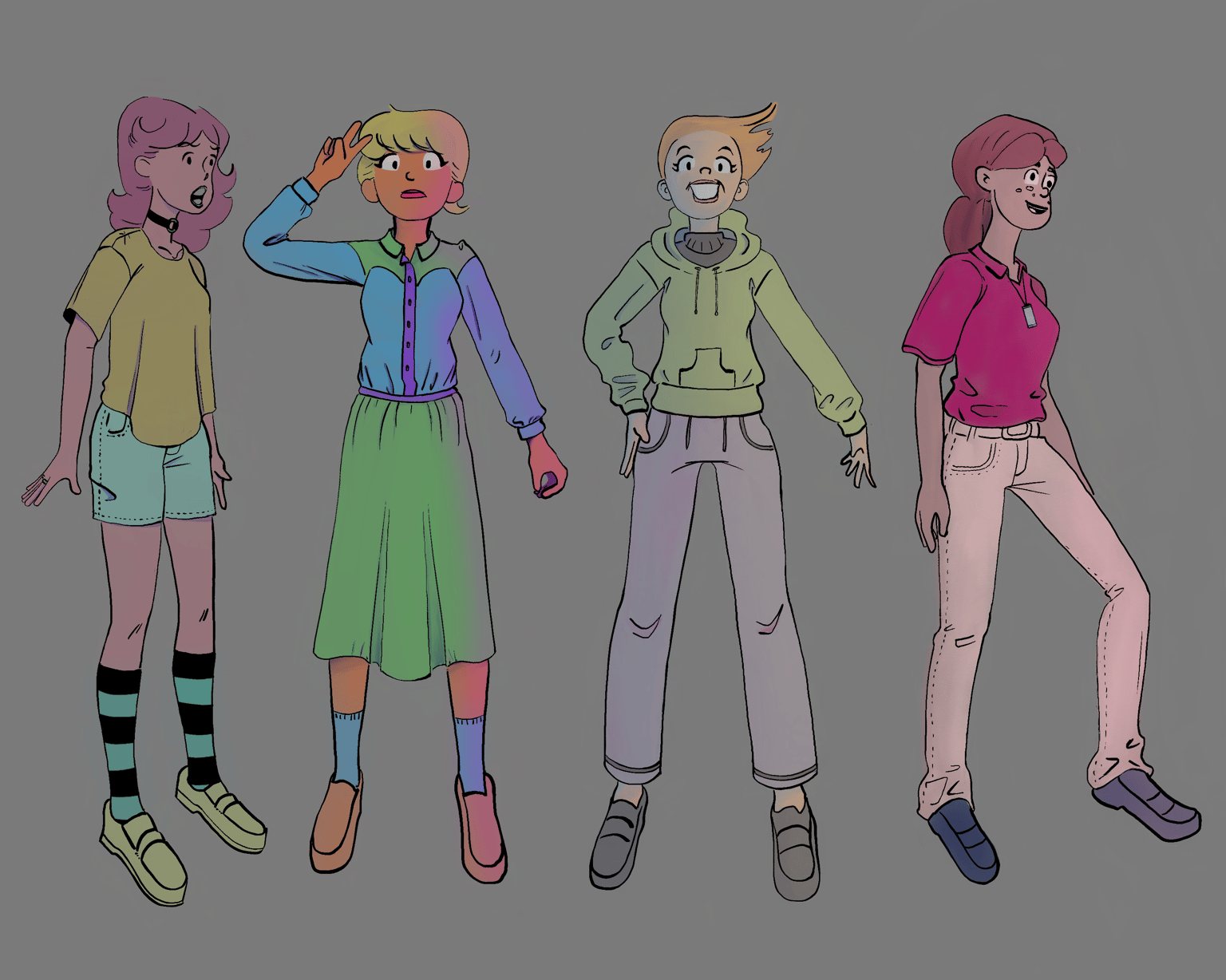 Character and Clothing - Final Characters + “homework” - image 1 - student project