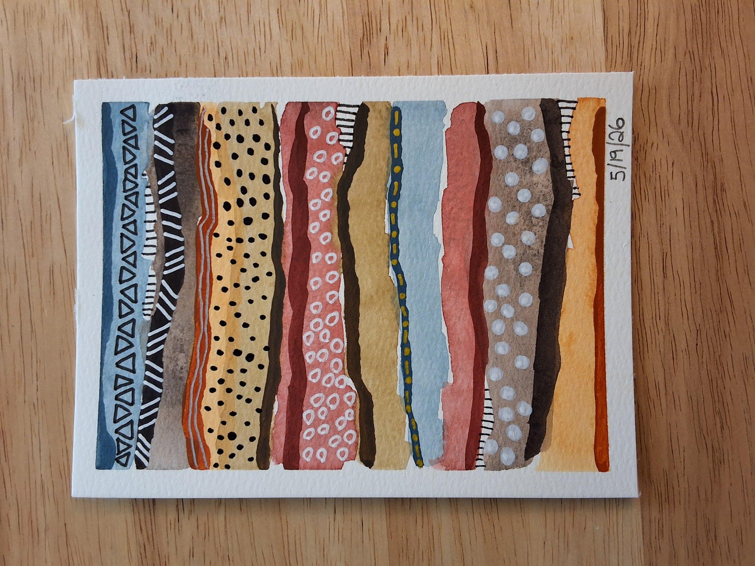 Watercolor Stripe Samplers - image 4 - student project