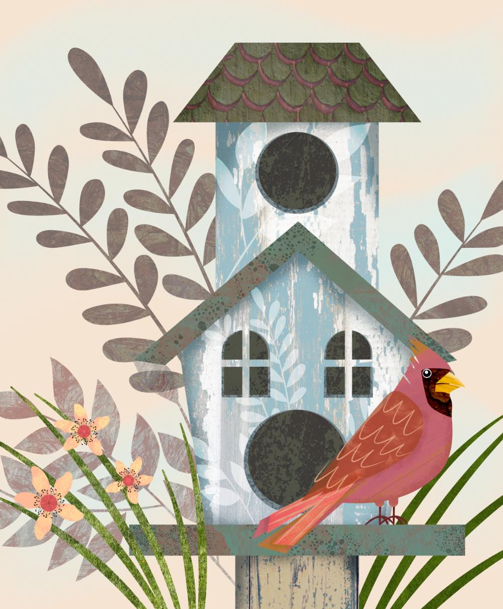 The Pen, Pencil & Shape Tools in Affinity Designer for iPad V1 | Create Textured Birds & Birdhouses - image 2 - student project