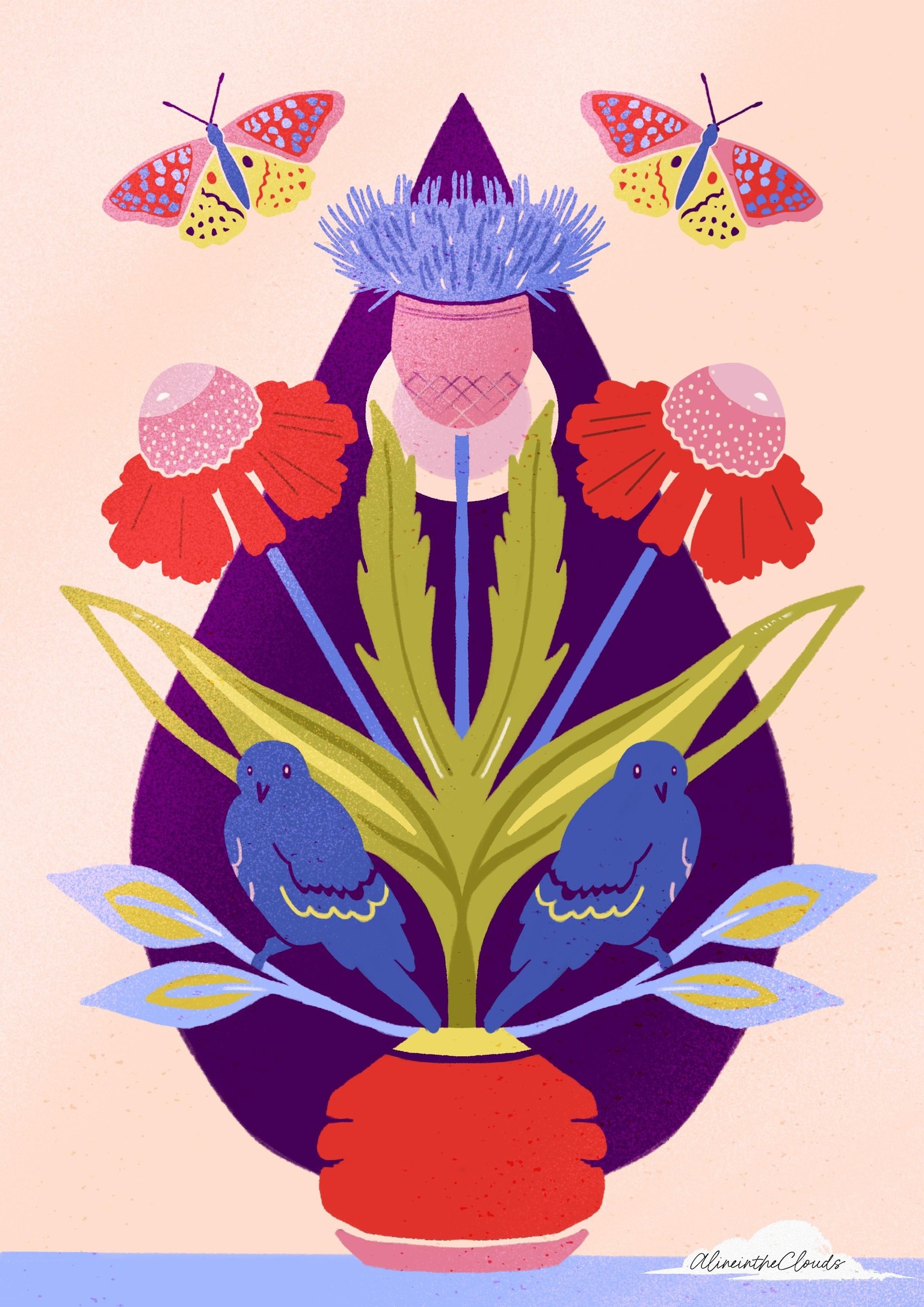 Floral poster - image 1 - student project