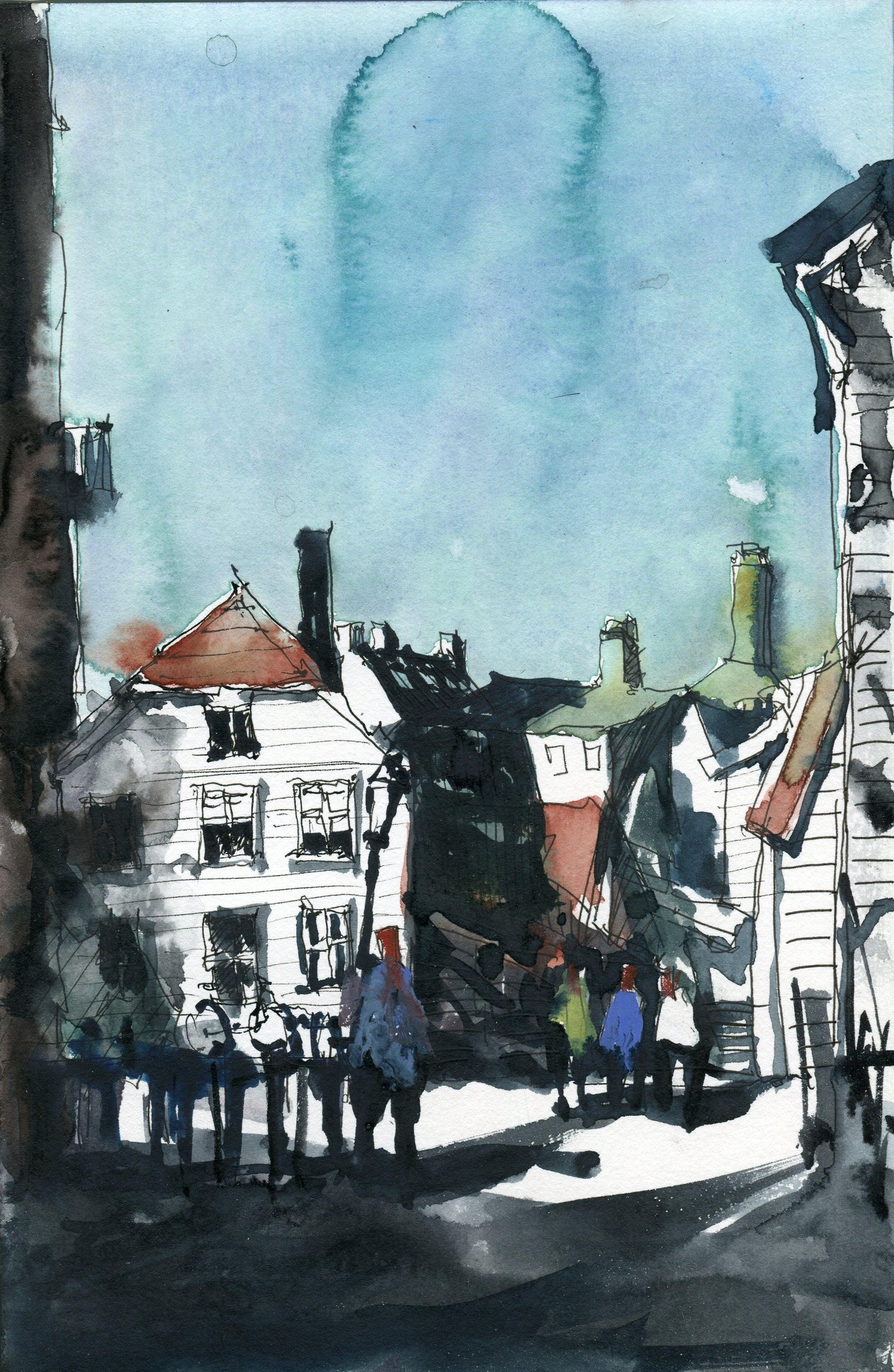 I drew and painted these Nordic scenes in under an hour! - image 2 - student project