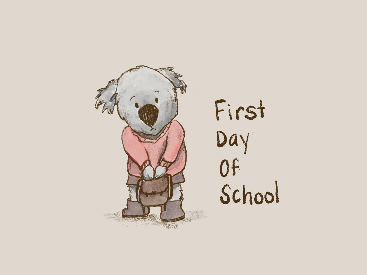 First Day Koala - image 1 - student project
