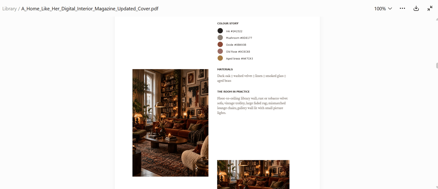 VISION BOARD FOR CLIENT'S NEW HOME - image 2 - student project