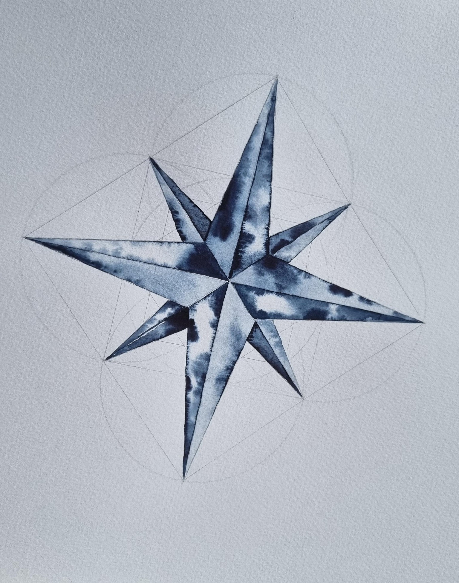 Geometric Compass Star - image 3 - student project