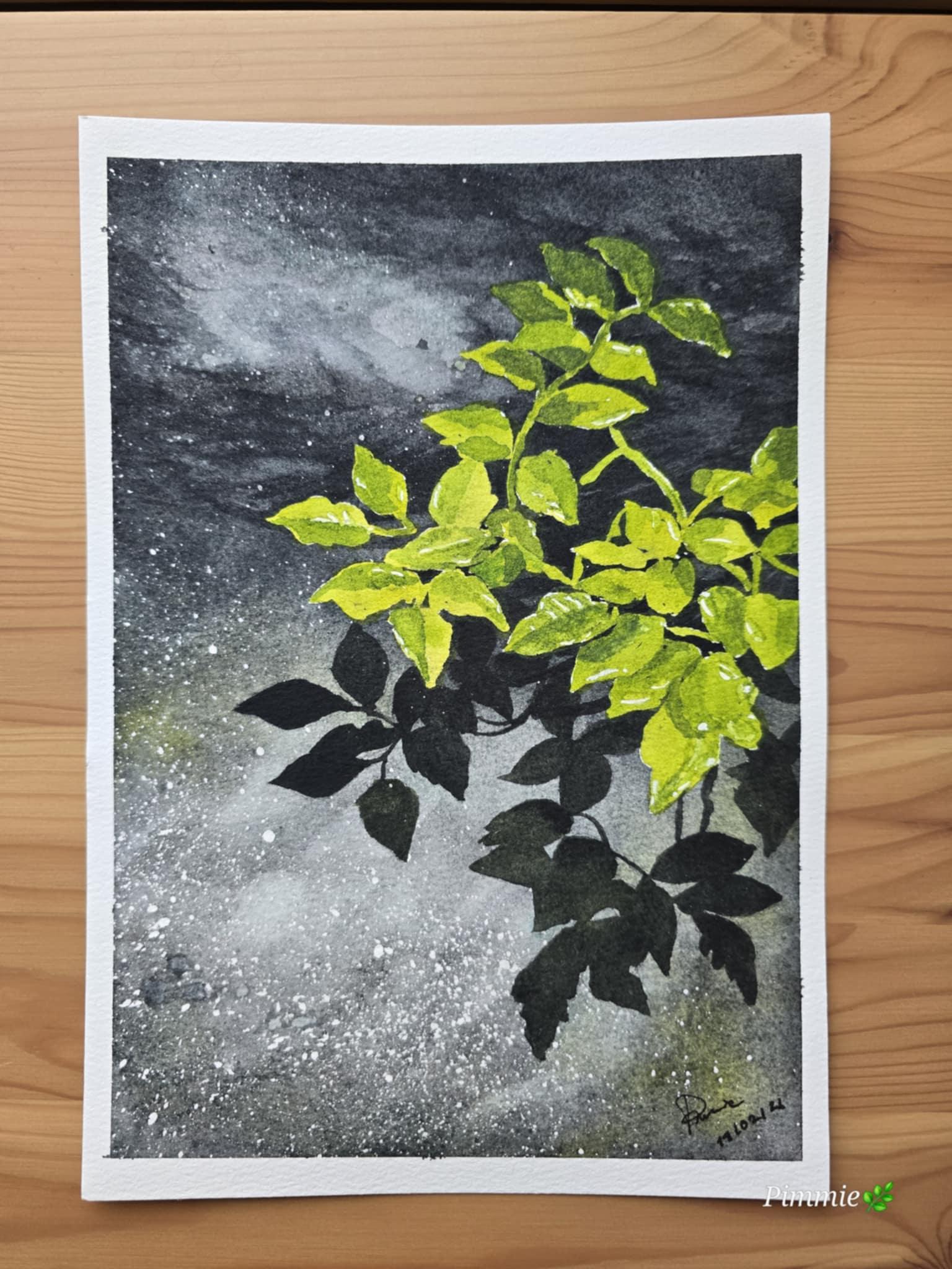 Light and Texture with Granulating Watercolors - image 1 - student project