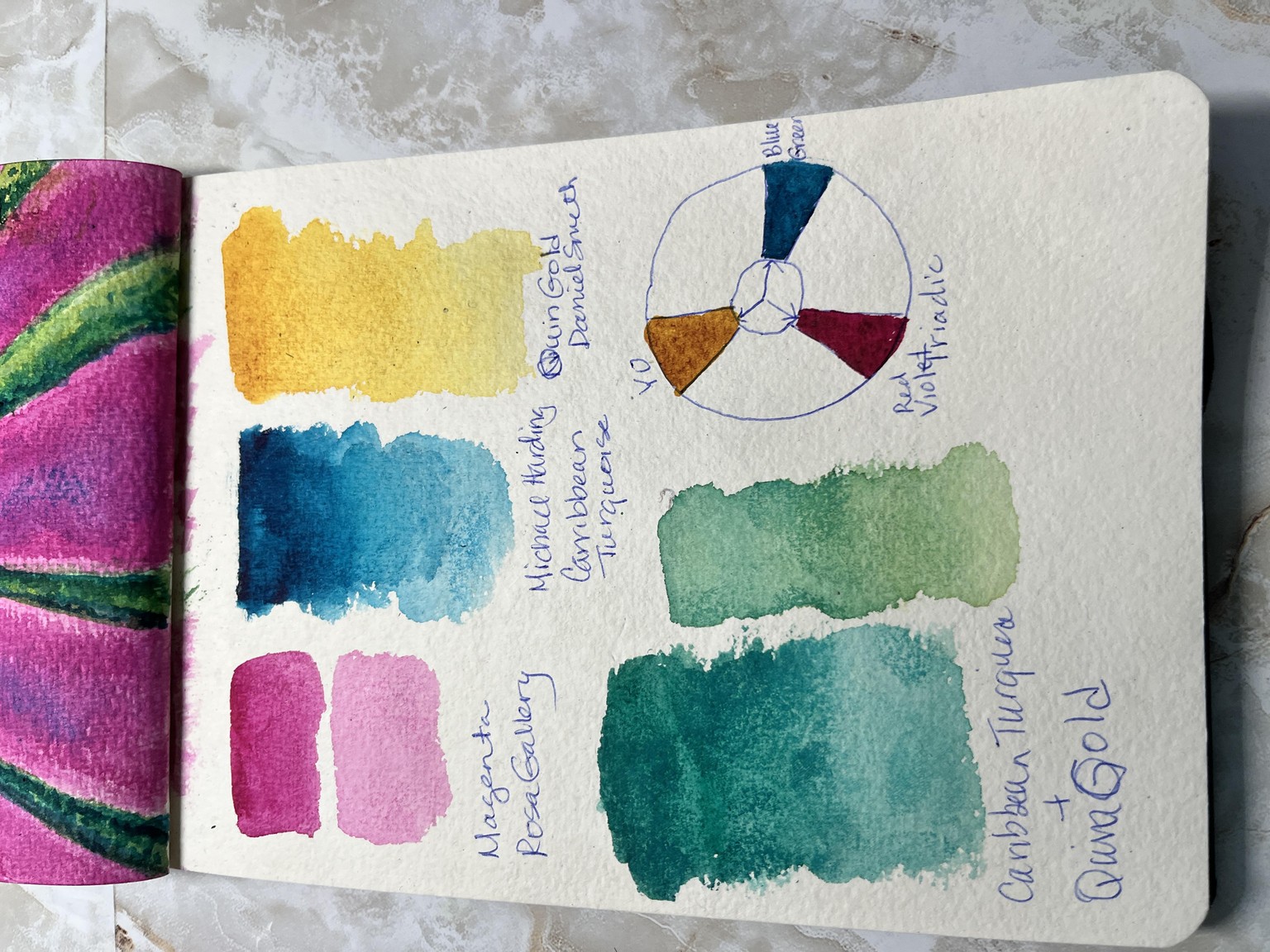 Color Harmony: Triadic painting - image 2 - student project