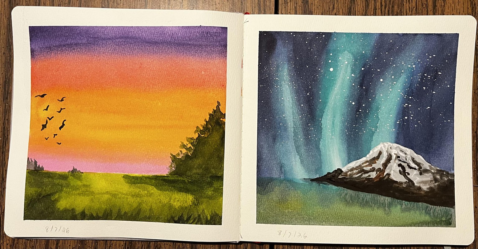 Watercolor landscapes - image 6 - student project