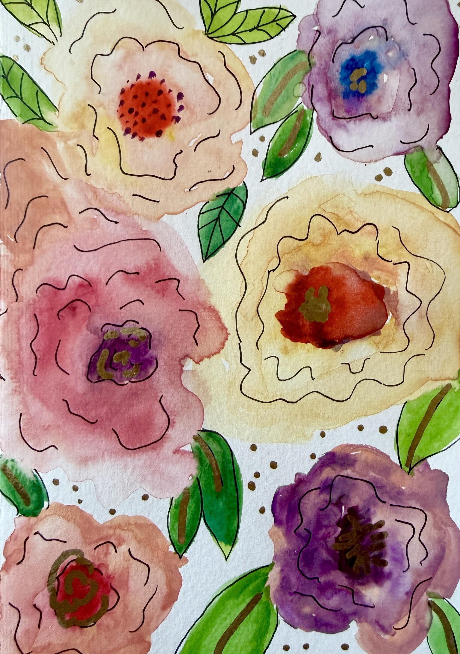 Loose Florals Play - image 2 - student project