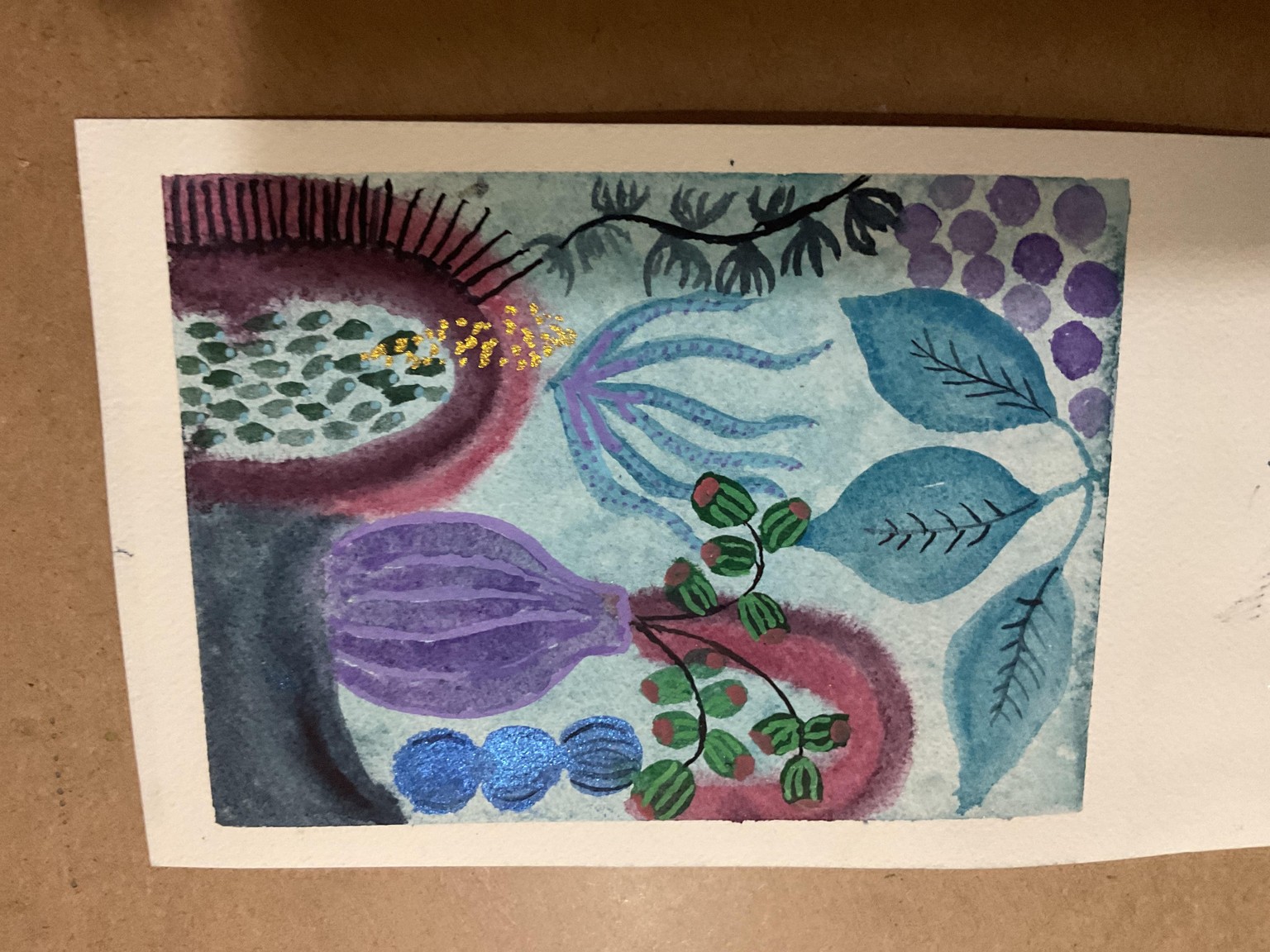 Purple Vase Abstract - image 1 - student project