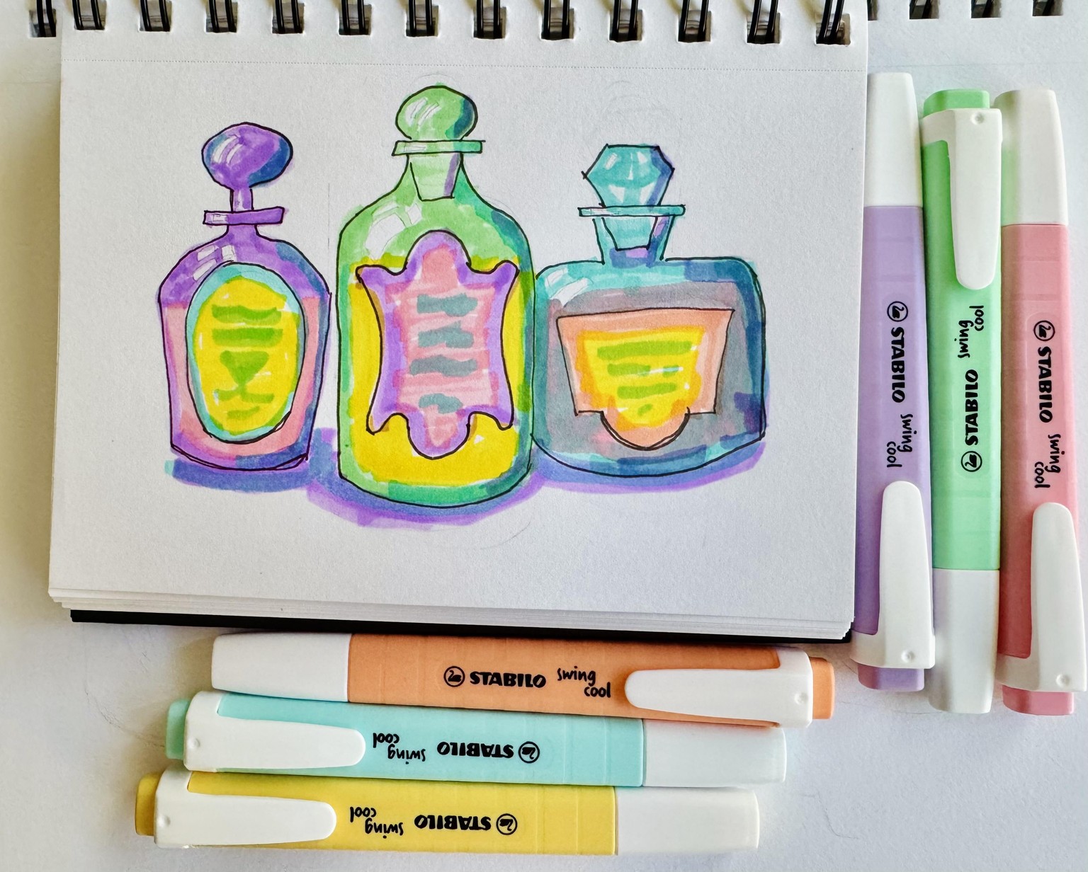 Highlighter bottles - image 1 - student project