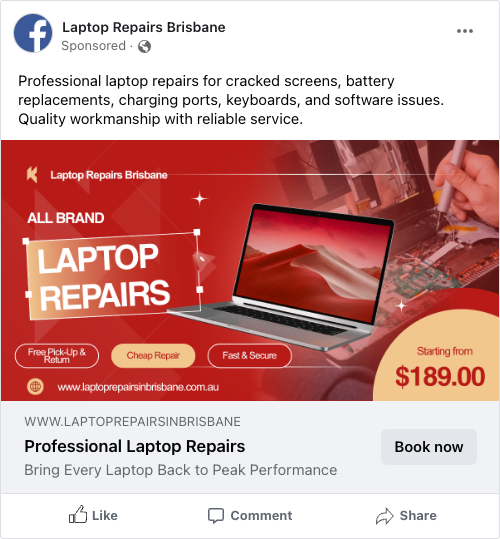 Laptop Repairs in Brisbane - image 1 - student project
