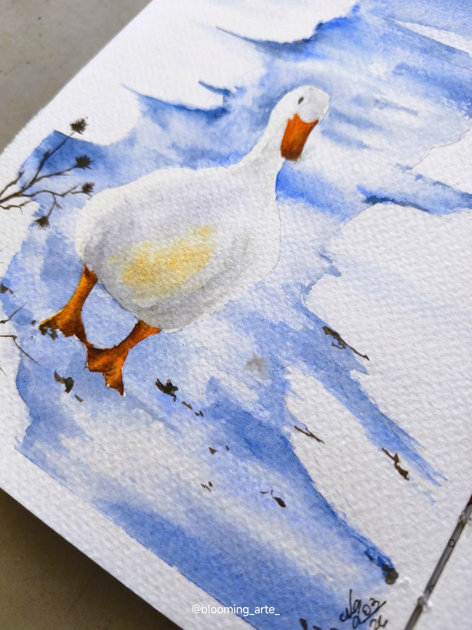 Watercolor winter - image 2 - student project