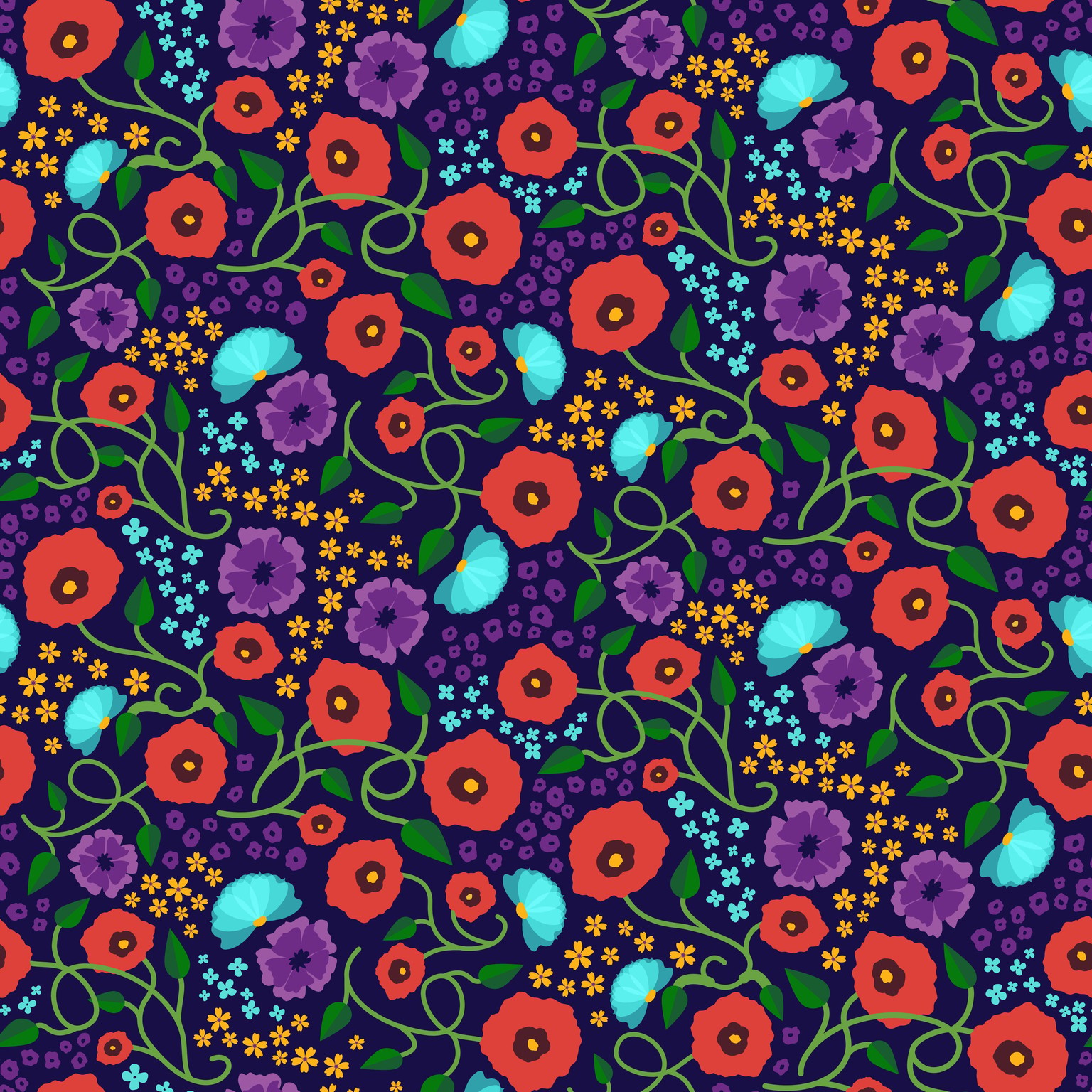 Poppy Half Drop - image 2 - student project