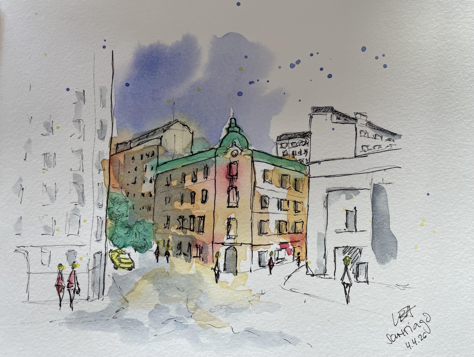 Simplify in Urban Sketching - image 1 - student project
