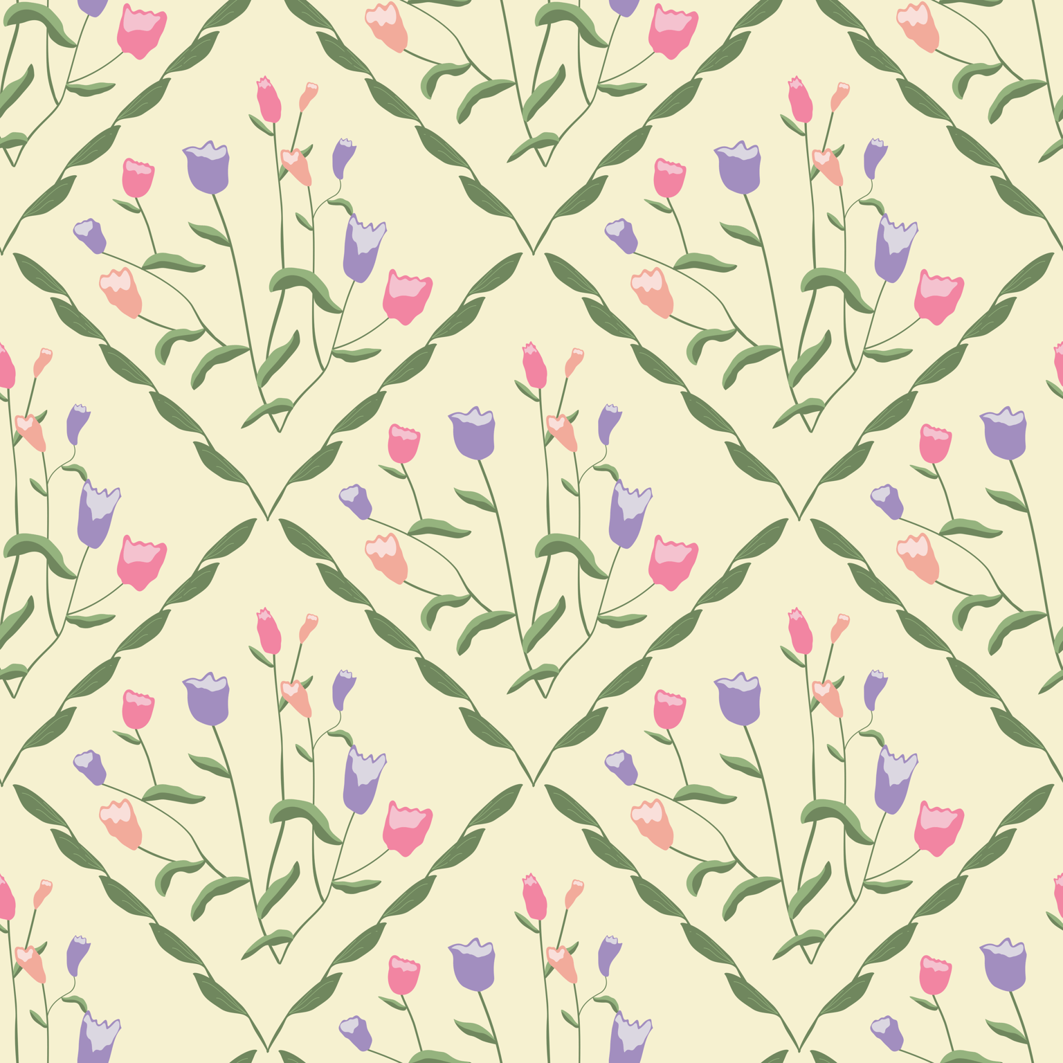 Floral pattern - image 2 - student project