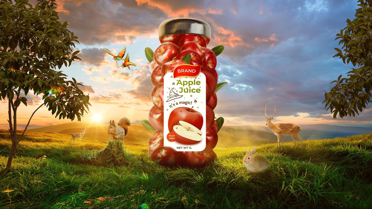Apple Juice Poster - image 1 - student project