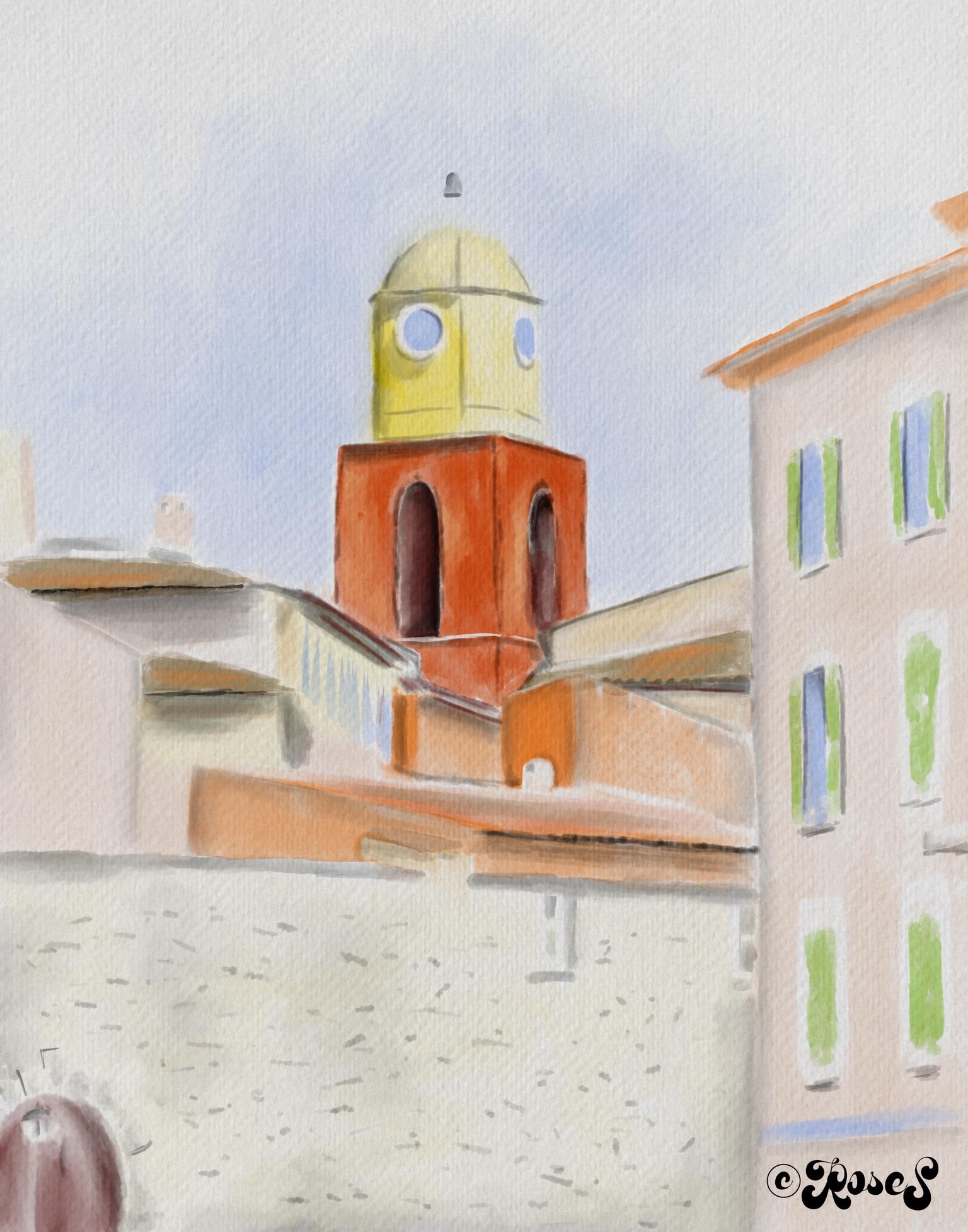 Urban Watercolor Sketching - image 2 - student project