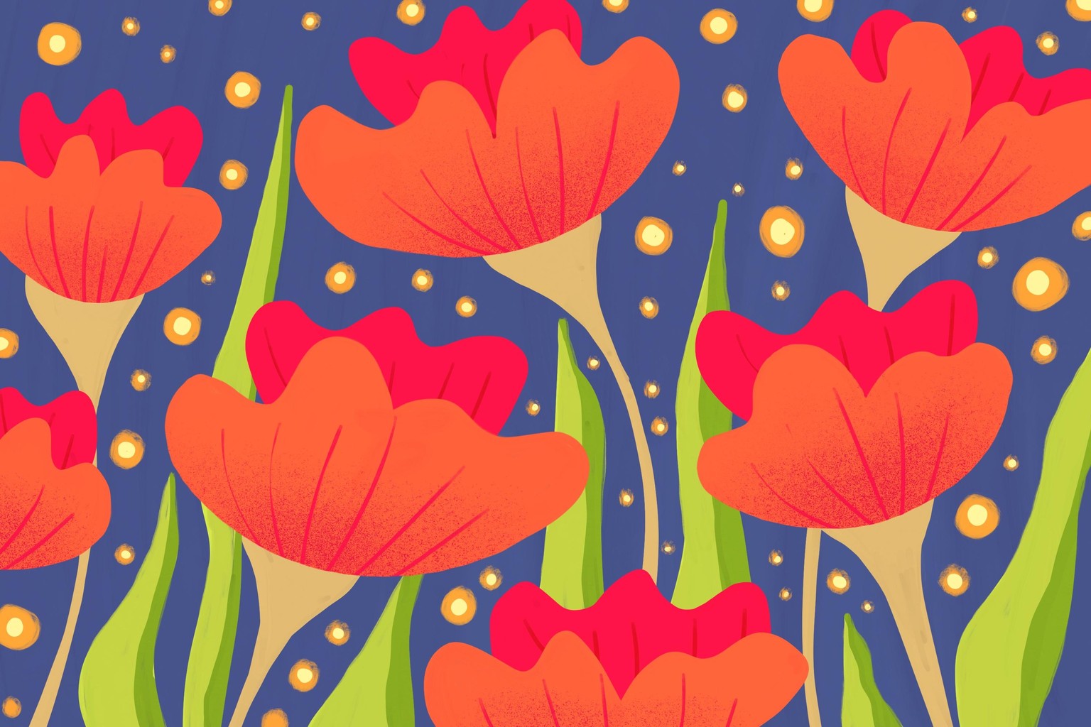 Acrylmarker Blumen - Procreate - image 1 - student project