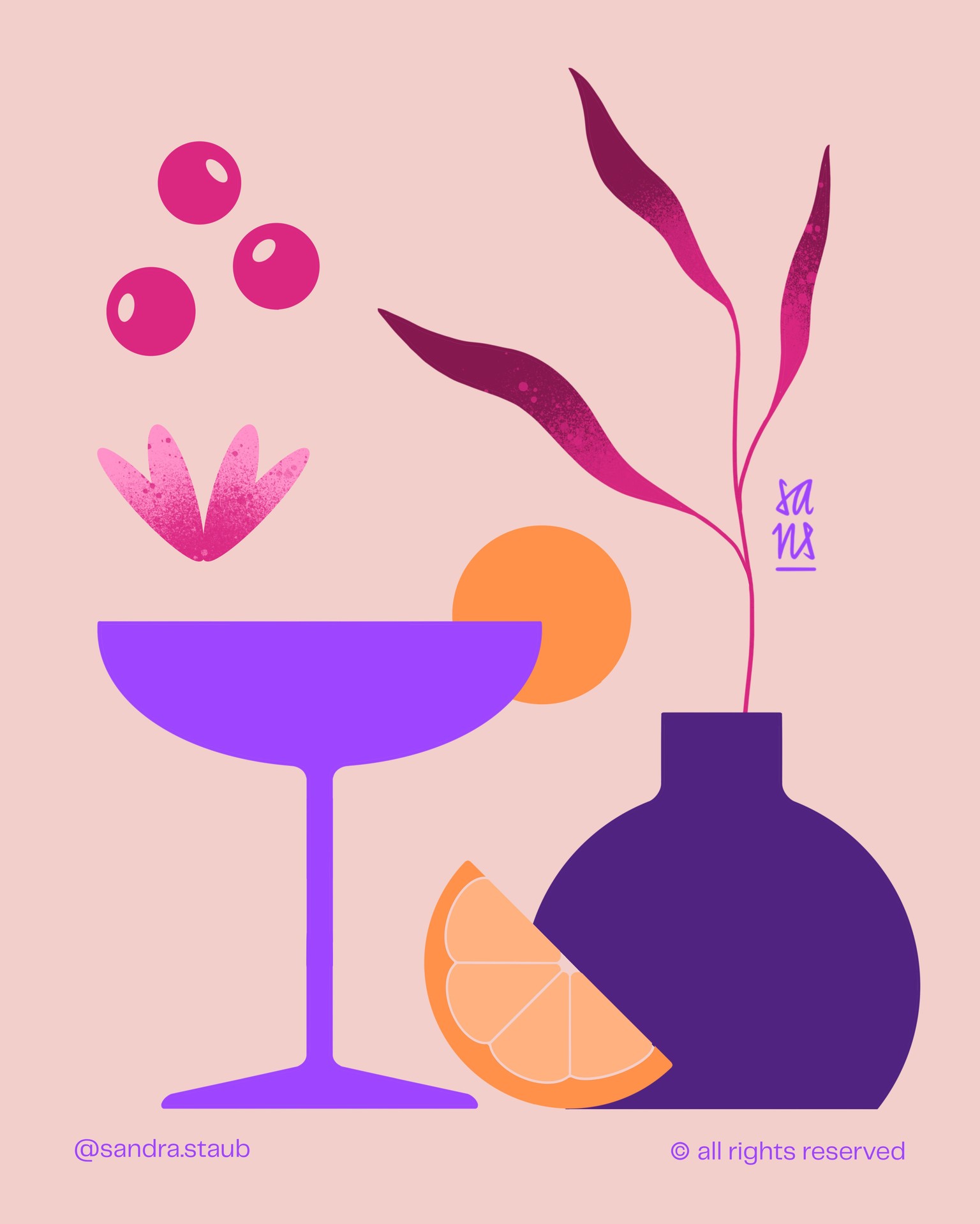 Sample Artwork & Colour Palettes From Your Teacher - image 1 - student project