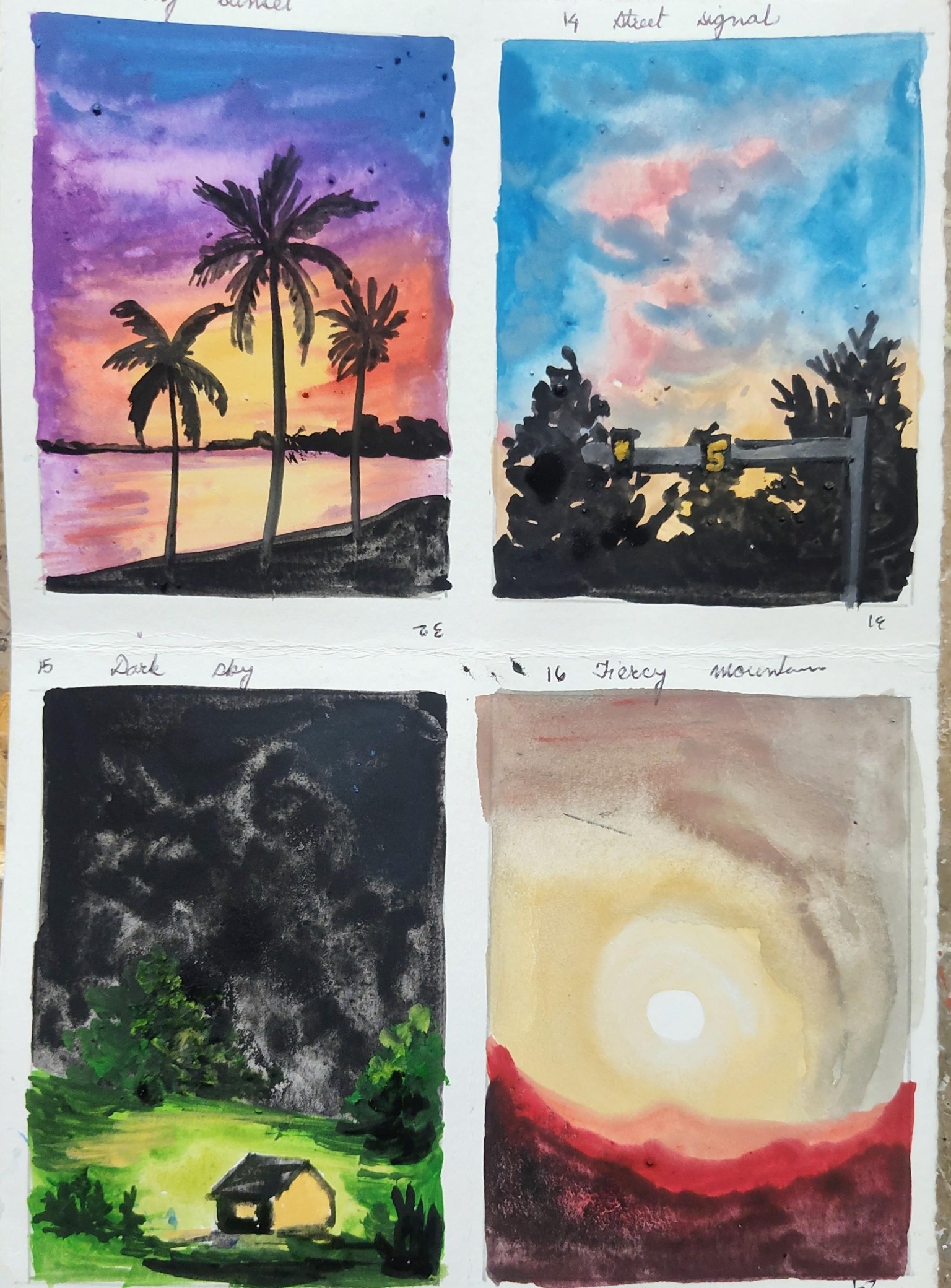 Mini gouache painting with Umashree - image 4 - student project