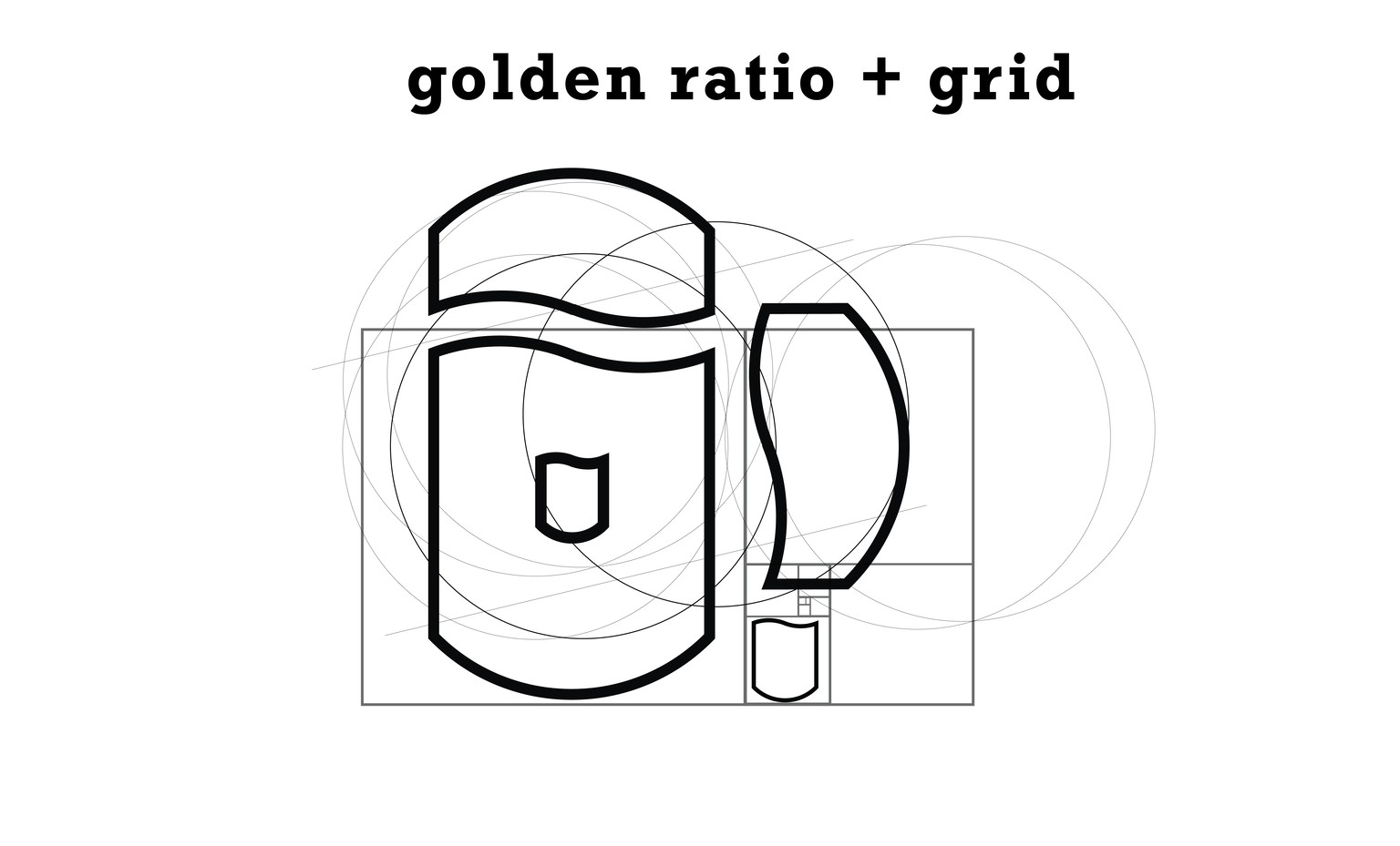 Coffee guild logo + grid with Golden ratio - image 3 - student project