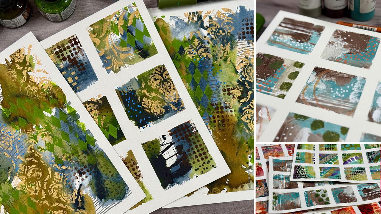 Paint, Play, Repeat: Mixed Media Grids for Creative Flow - image 1 - student project