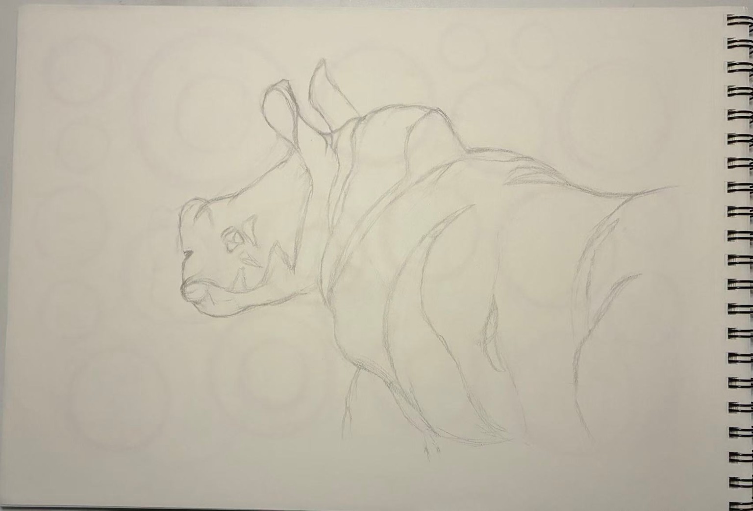 Baby Rihno in Blended Graphite - image 1 - student project