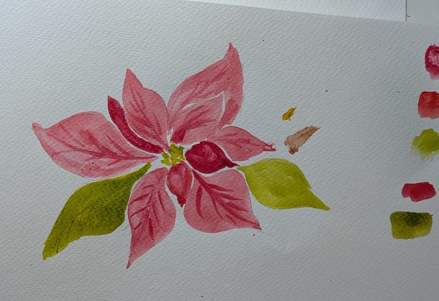 An attempt at loose. Poinsettia - image 2 - student project