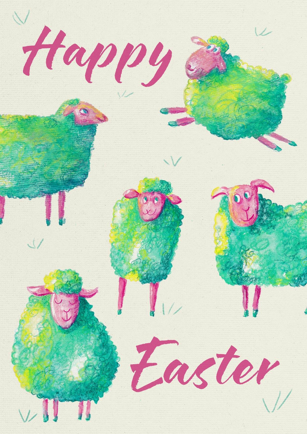 Sheepy Easter Cards - image 3 - student project