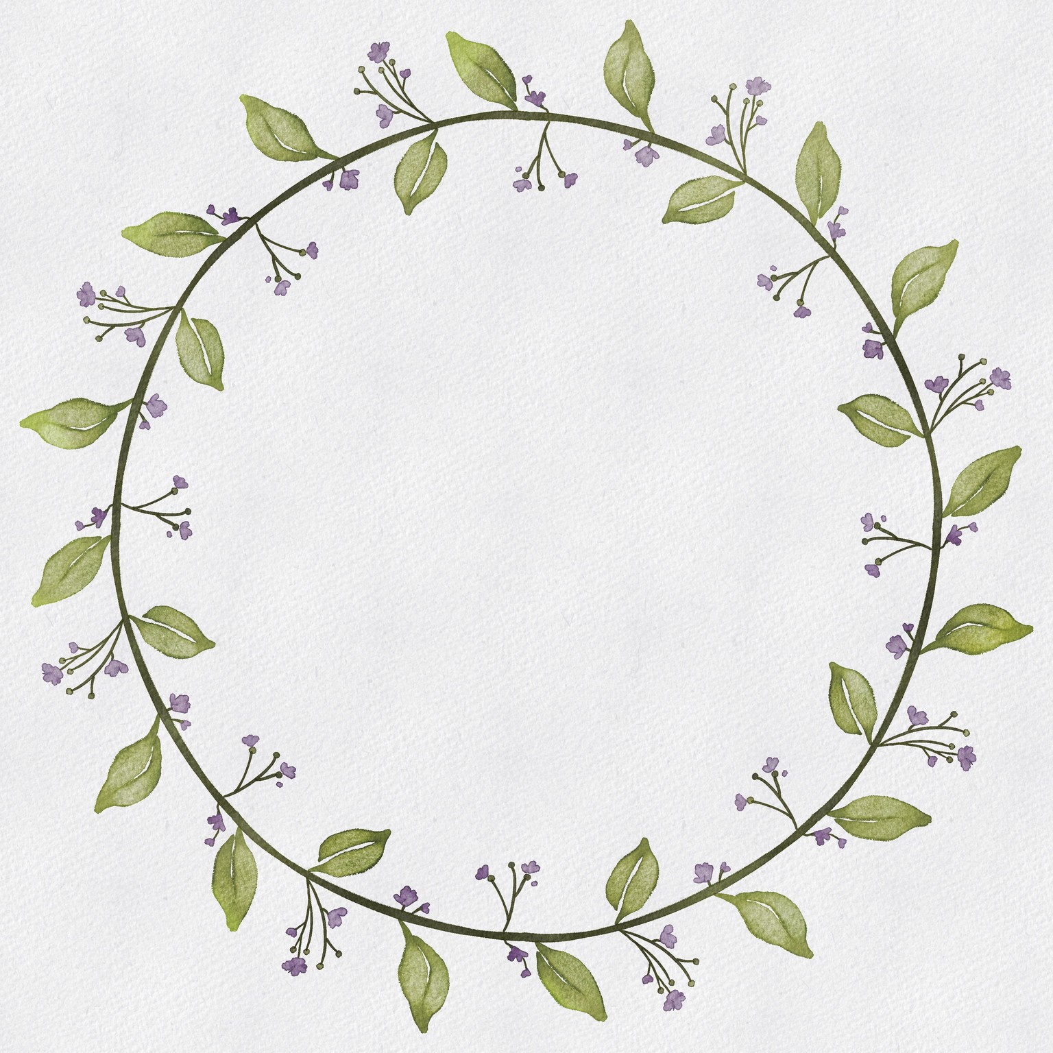 Watercolor Wreath Project - image 1 - student project