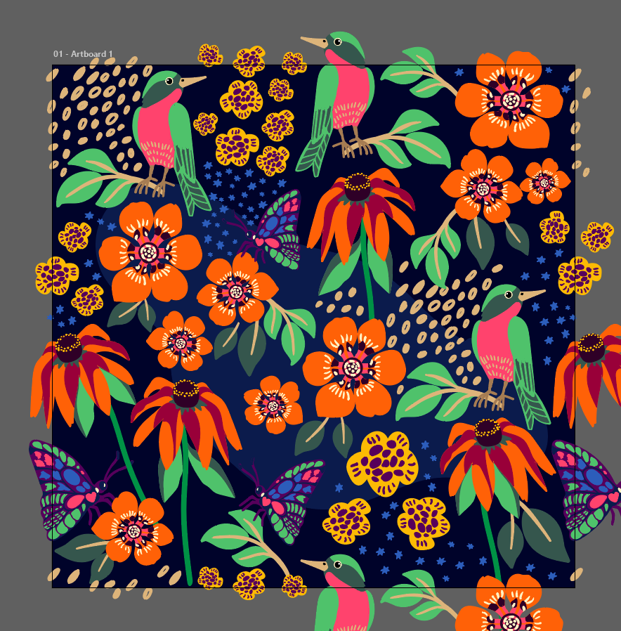 Surface Pattern Design Sommer - image 4 - student project