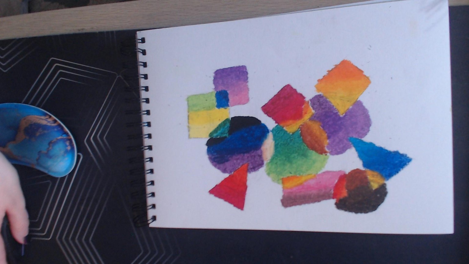 Oil Pastel Mark Making - image 2 - student project