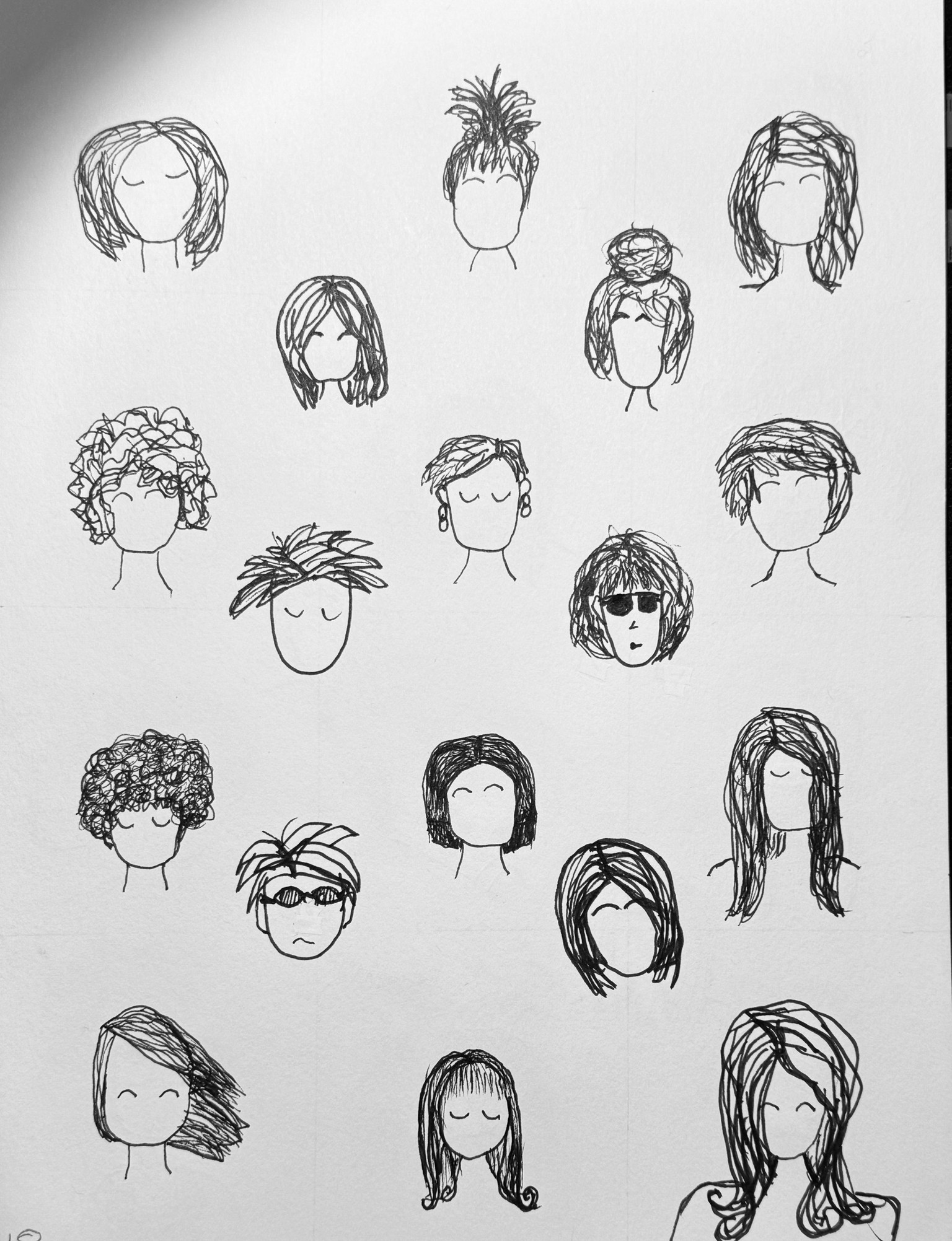 Doodle Hair Styles - image 2 - student project