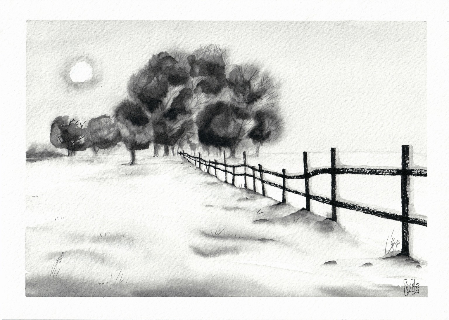Winter in Watercolor - image 1 - student project