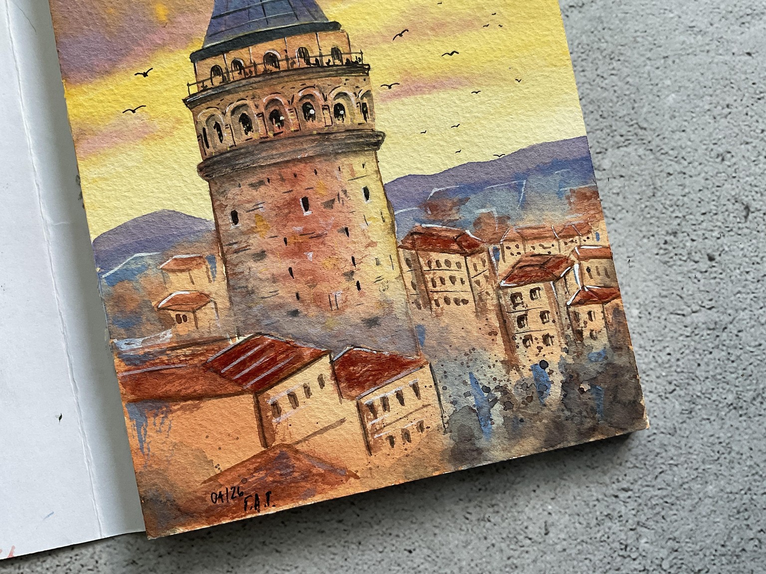 Watercolor Cityscapes - image 3 - student project