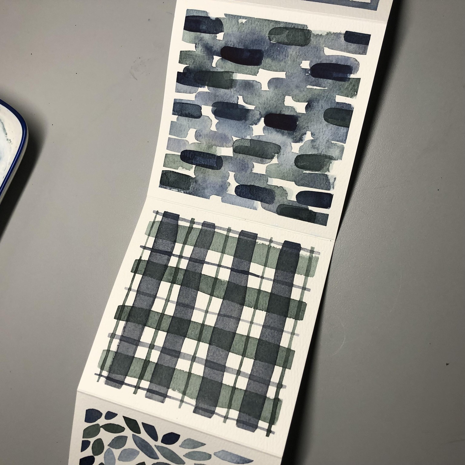 Patterns in Blue and Green - image 2 - student project