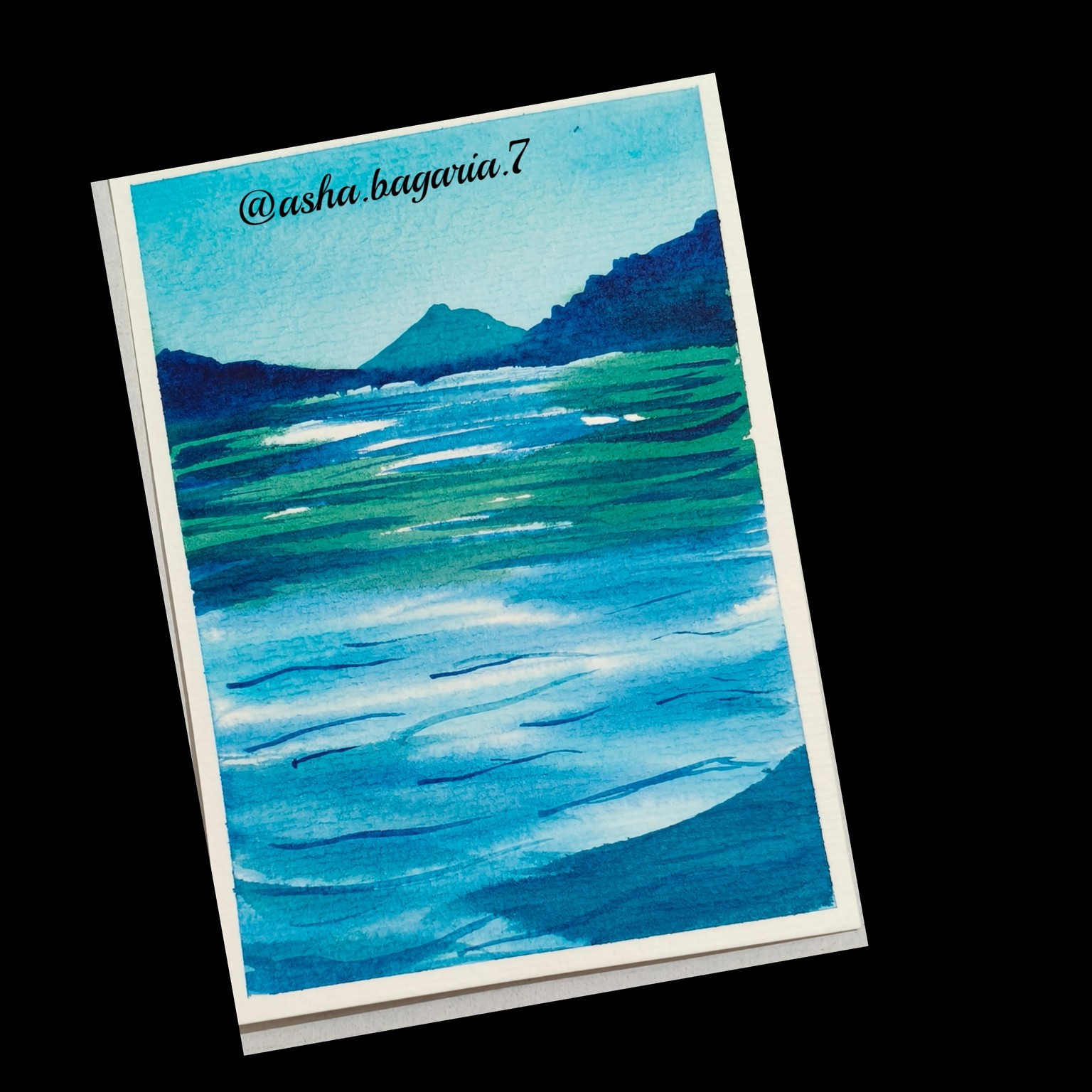 Serene mountain lake - image 1 - student project