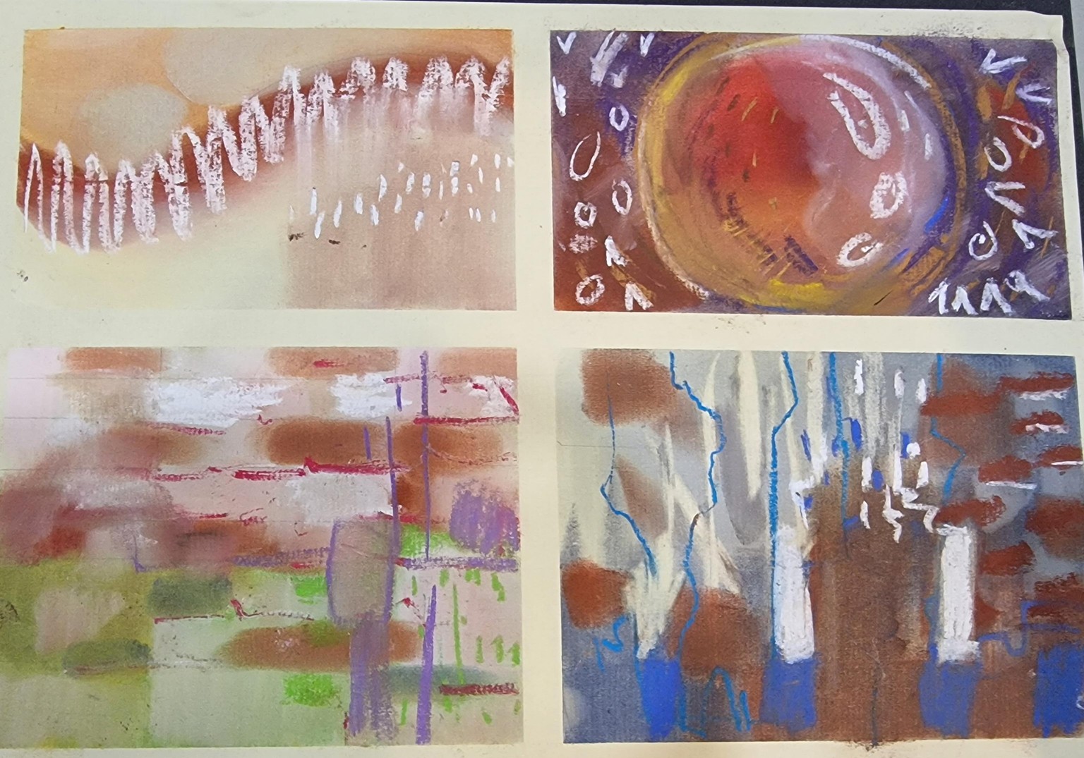 Abstracts with Pan pastel and pastels - image 2 - student project