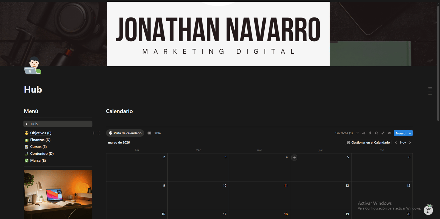 Mi primero trabajo de Notion - image 1 - student project