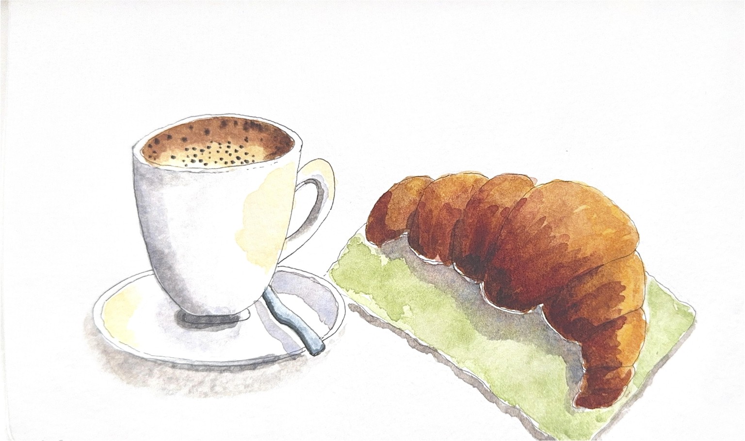 Cappuccino & croissant - image 1 - student project
