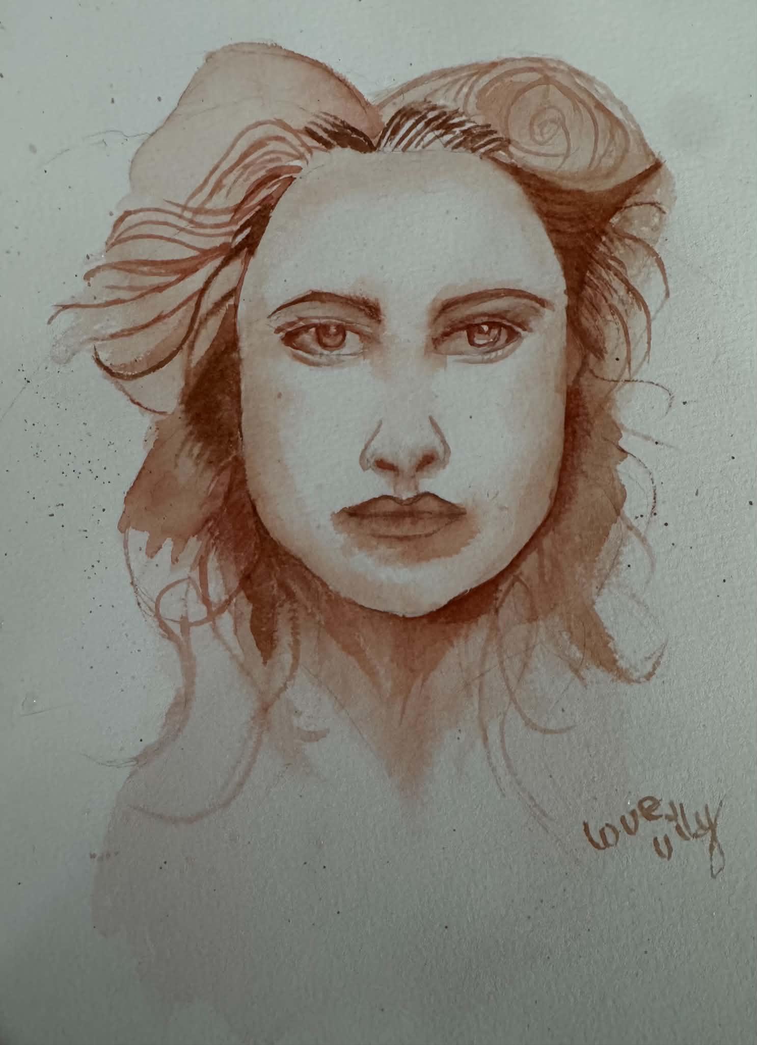 painting a beautiful monochromatic portrait - image 2 - student project