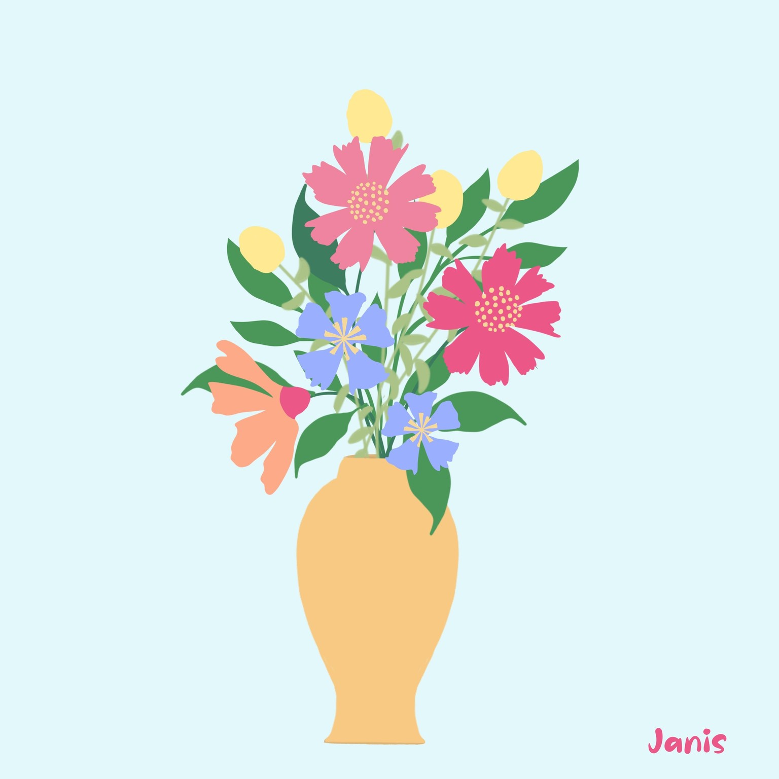 Relaxing with Flowers - image 1 - student project