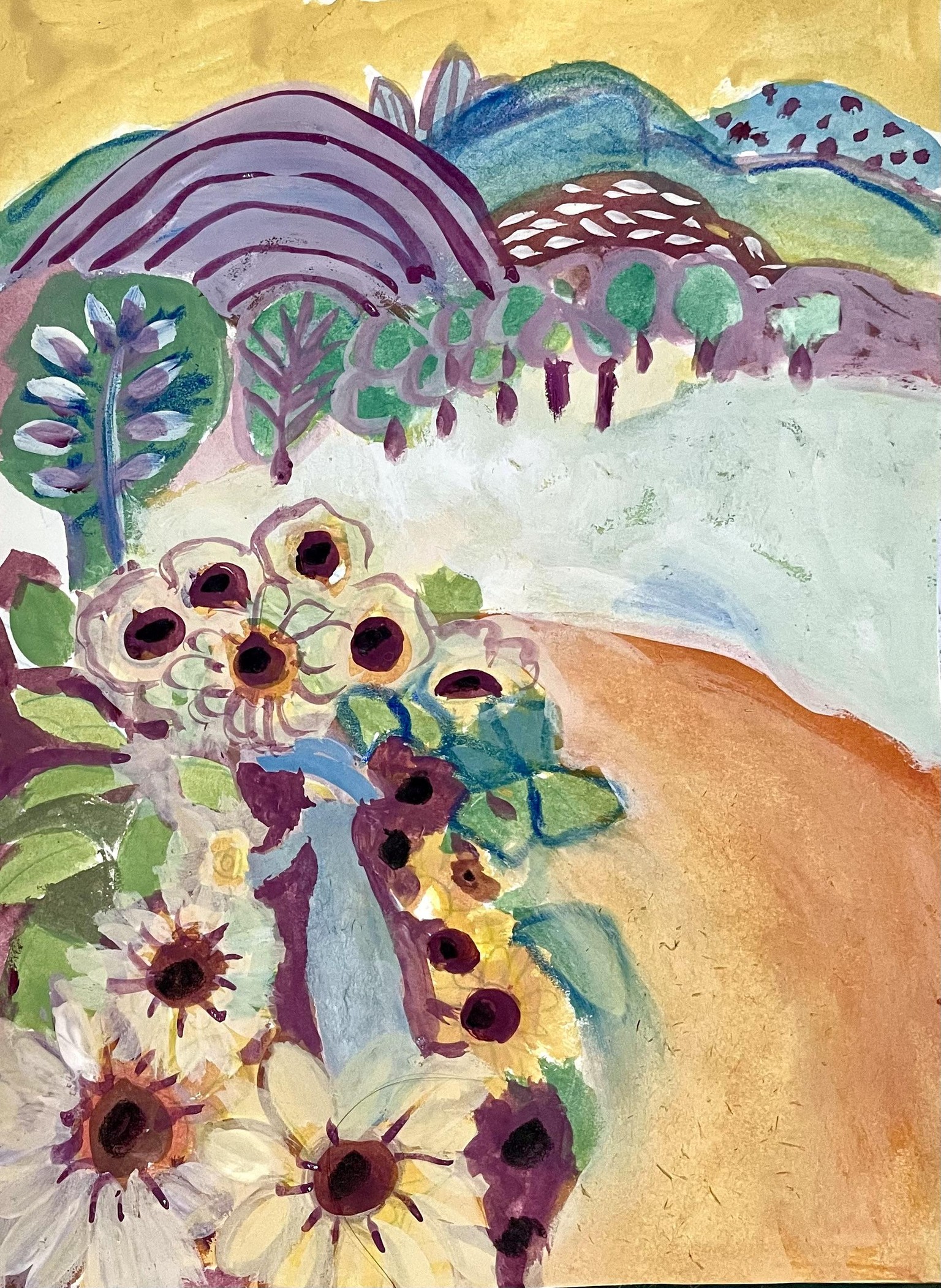 Gouache Landscapes: 7 Days of Sketchbook Practice to Develop Your Style - image 9 - student project