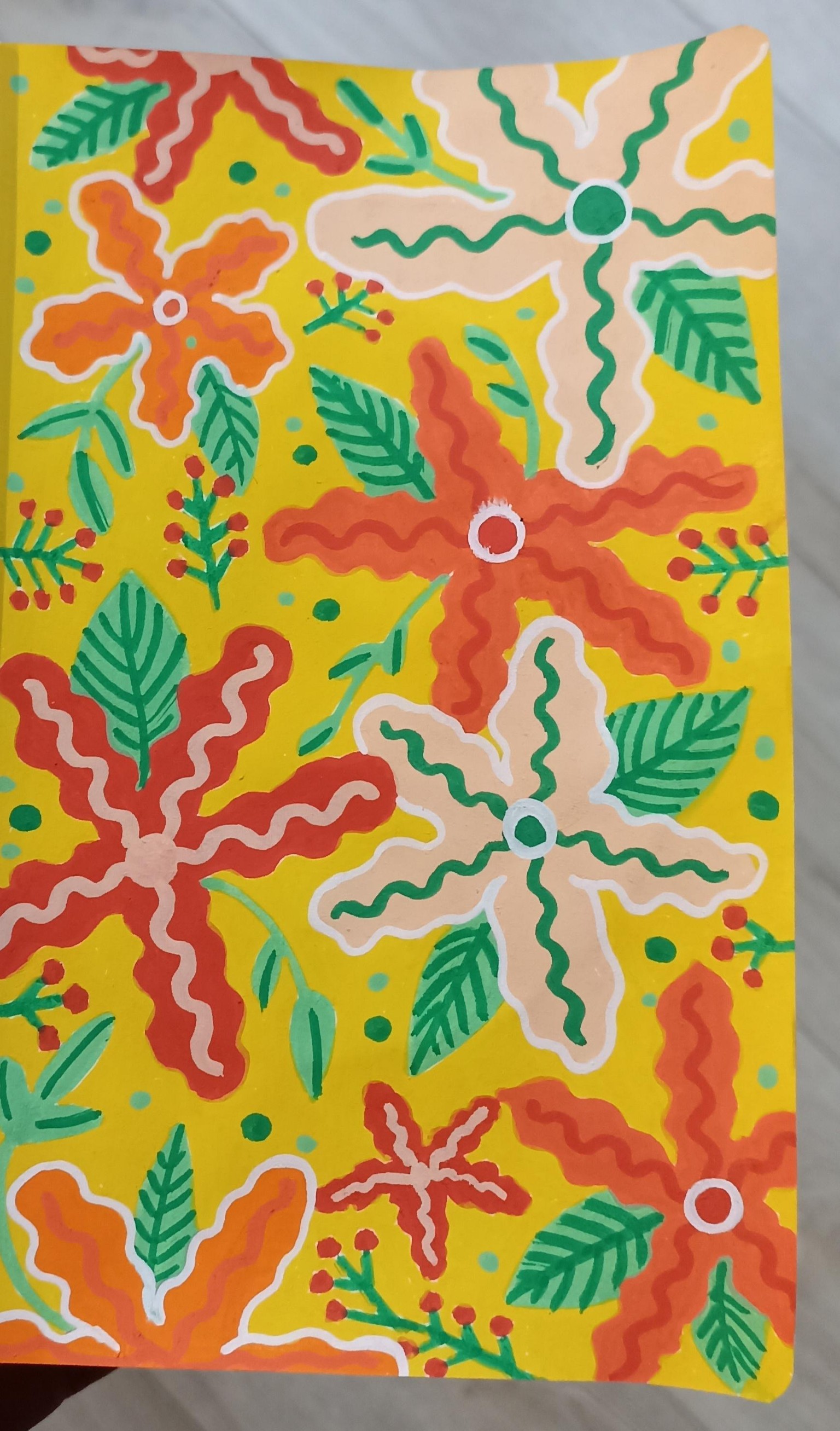 Colorful flowers - image 1 - student project