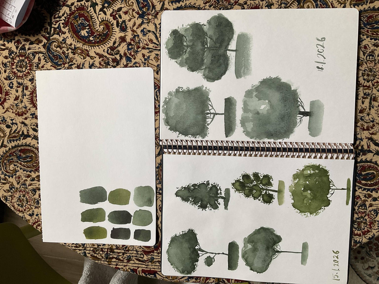 My first watercolour tree:) - image 2 - student project