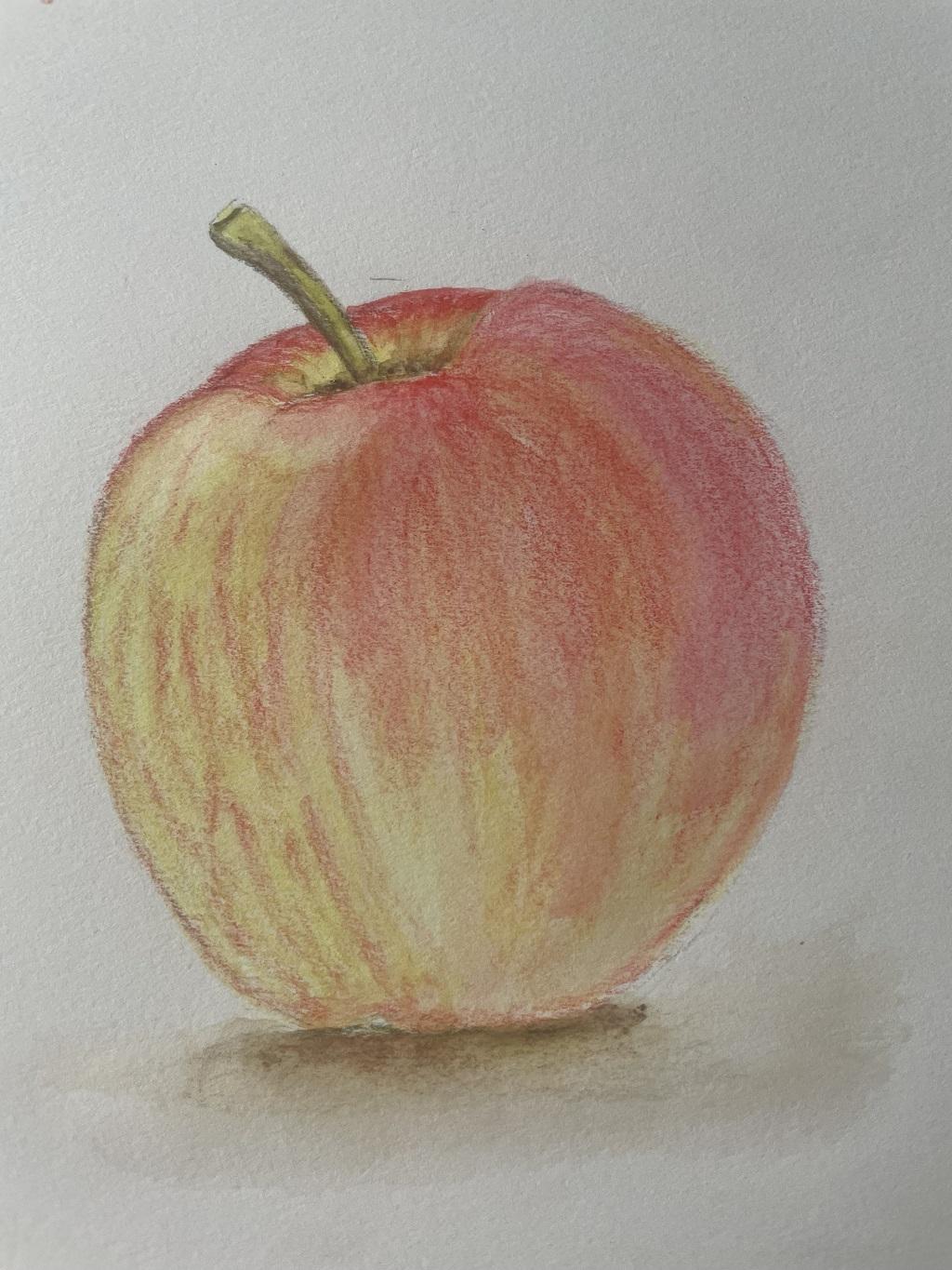 Apfeli / Watercolor pencils - image 3 - student project