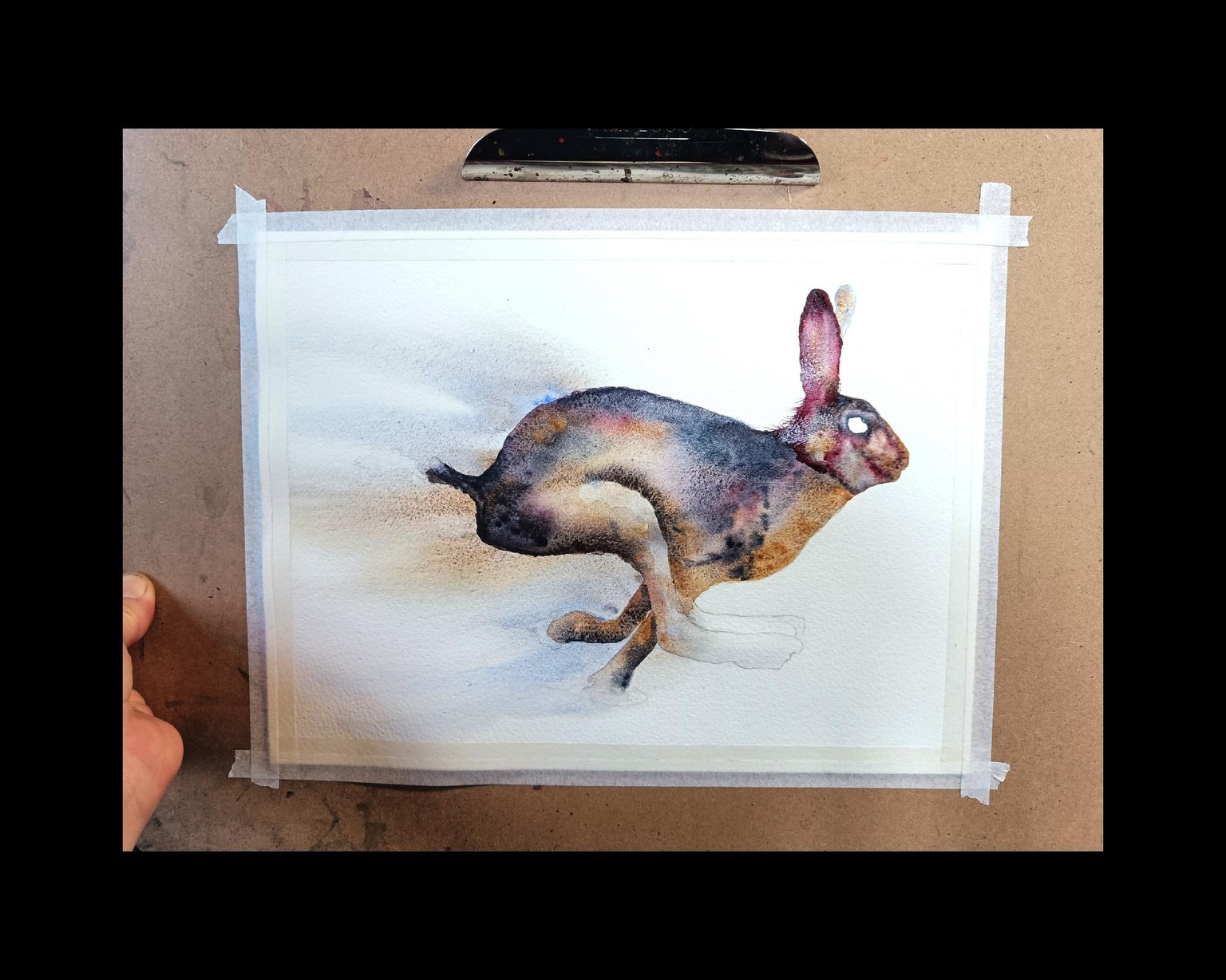 Galloping maroon hare - image 3 - student project
