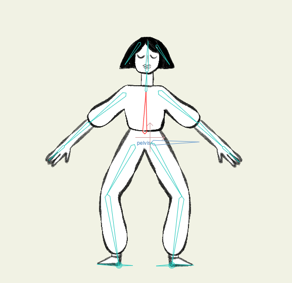 My Rigged Character - image 2 - student project