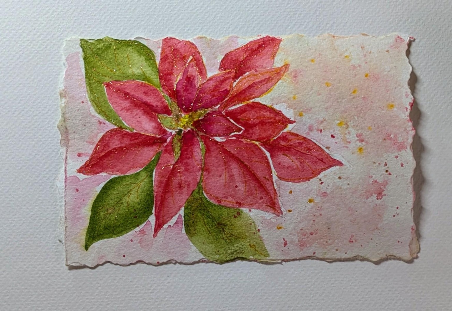 An attempt at loose. Poinsettia - image 1 - student project